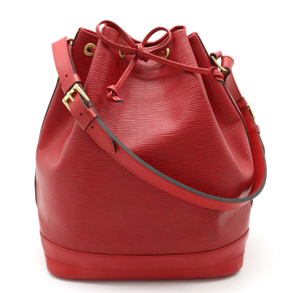 Louis Vuitton Epi Noe Shoulder Bag Hobo Leather Castilian Red